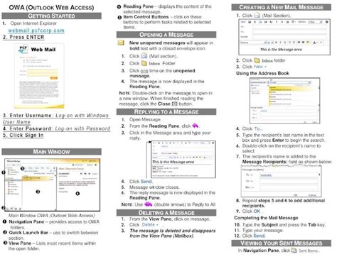 pcf outlook|OWA QuickGuide2.
